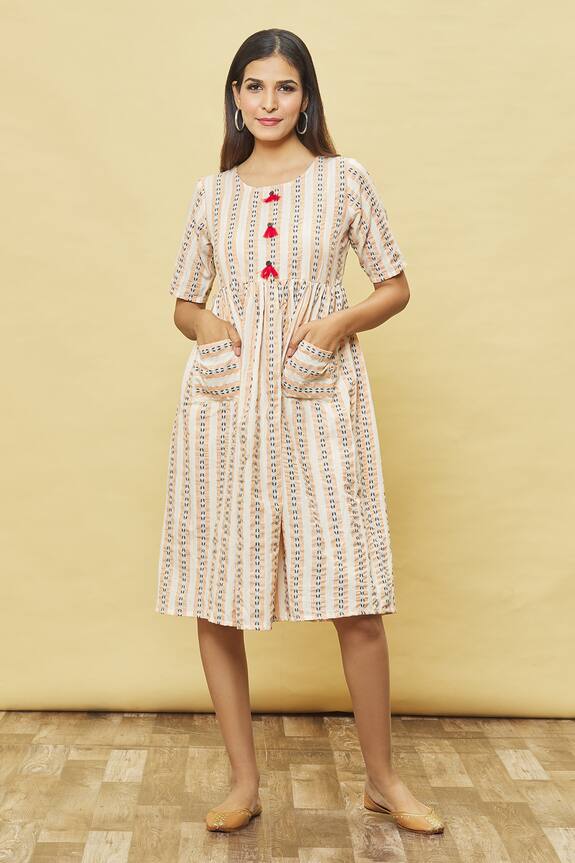 Samyukta Singhania Stripe Print Dress