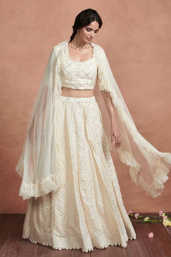 Aashima Behl Embellished Mirrorwork Lehenga Set
