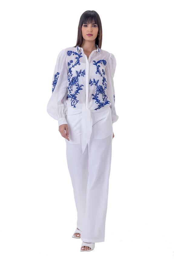 Gaya Opera Linen Thread Embroidered Shirt