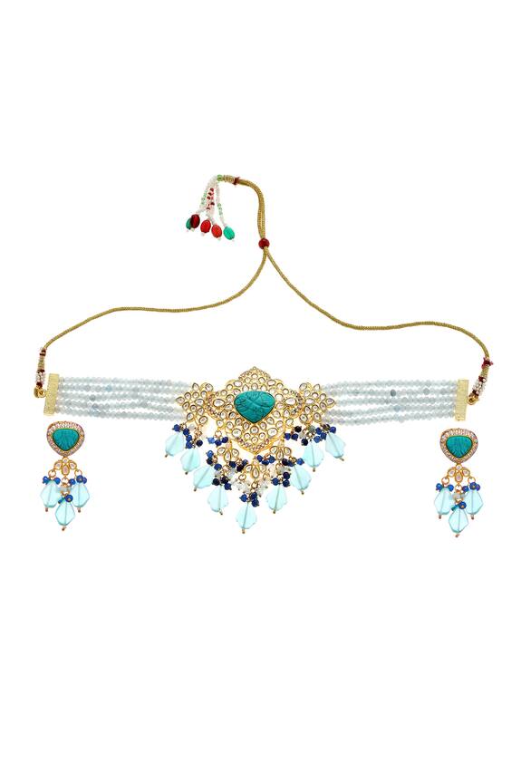 Minaki Mughal Embellished Choker Necklace Set