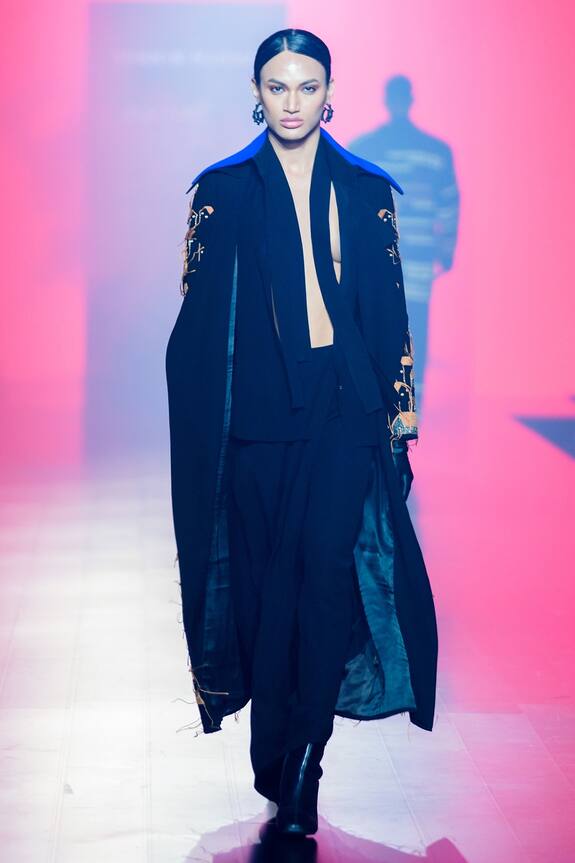 Shahin Mannan Tiny Houses Oversized Long Coat