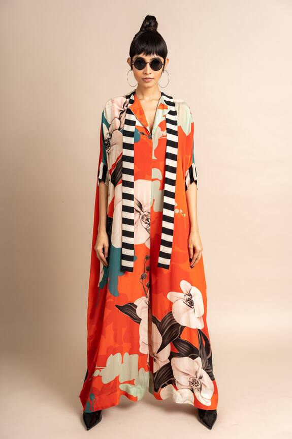 Nupur Kanoi Botanical Print Kaftan Jumpsuit