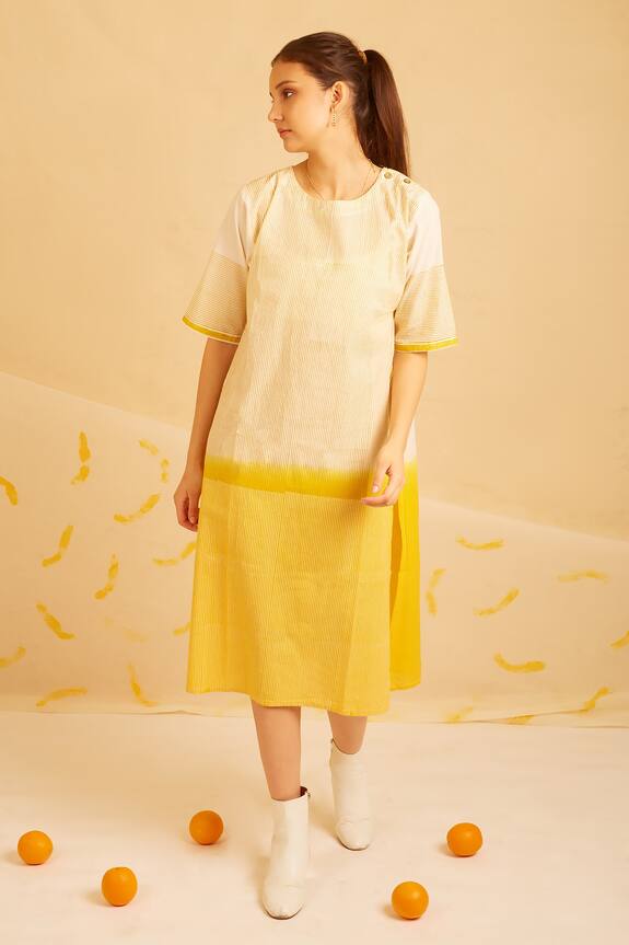 Silkwaves Tangy Mango Cotton Printed Kurta