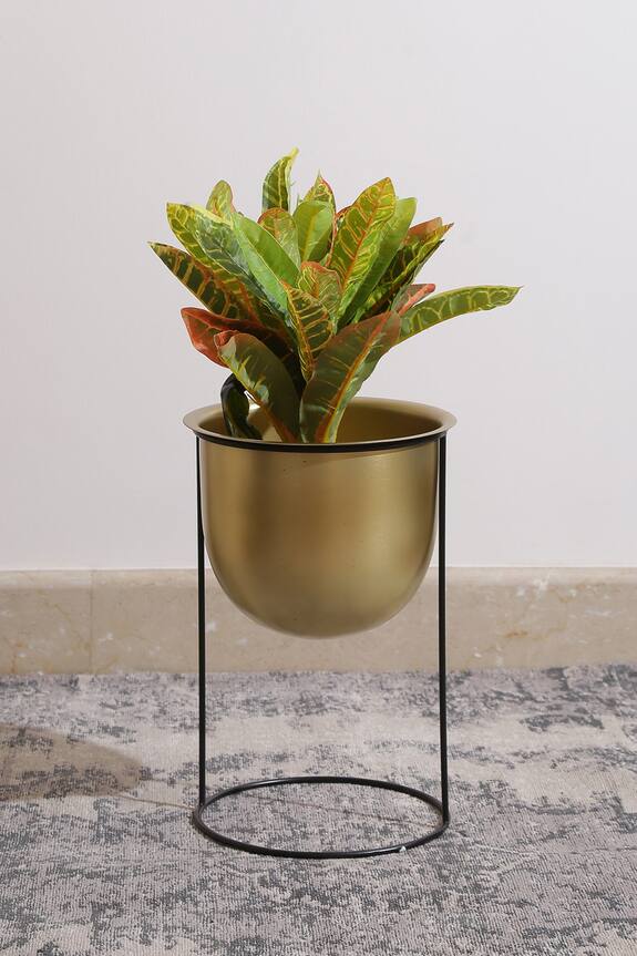 Amoli Concepts Iron Planter With Stand