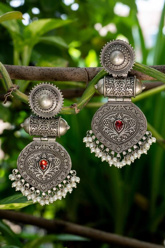 Neeta Boochra Pearl Embellished Earrings