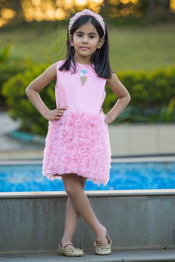 Fairies Forever Candy Floss Placement Embroidered Dress