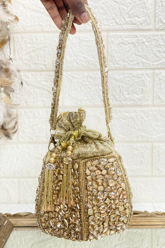 Kainiche by Mehak Pearl Embellished Potli