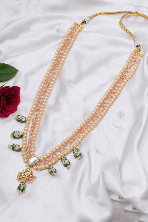 Ruby Raang Kundan Drop Layered Necklace