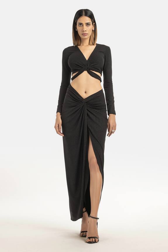 431-88 by Shweta Kapur Twisted Tie-Up Top