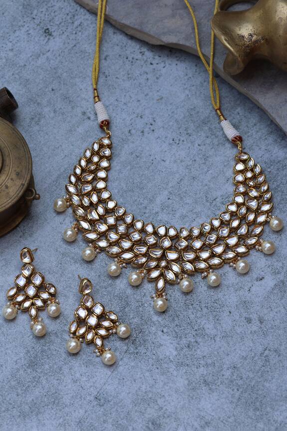 Paisley Pop Damayanti Kundan Embellished Necklace Set