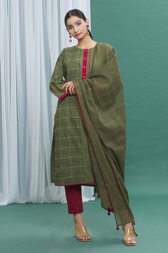Silkwaves Cotton Printed Kurta & Pant Set