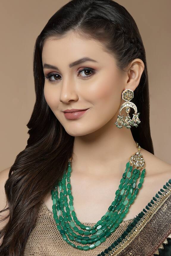 Dugran By Dugristyle Pearl Drop Chandbalis
