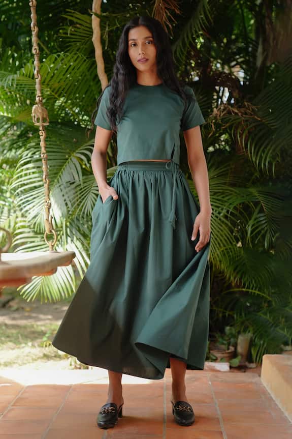 Vanaras Orman Organic Cotton Gathered Skirt