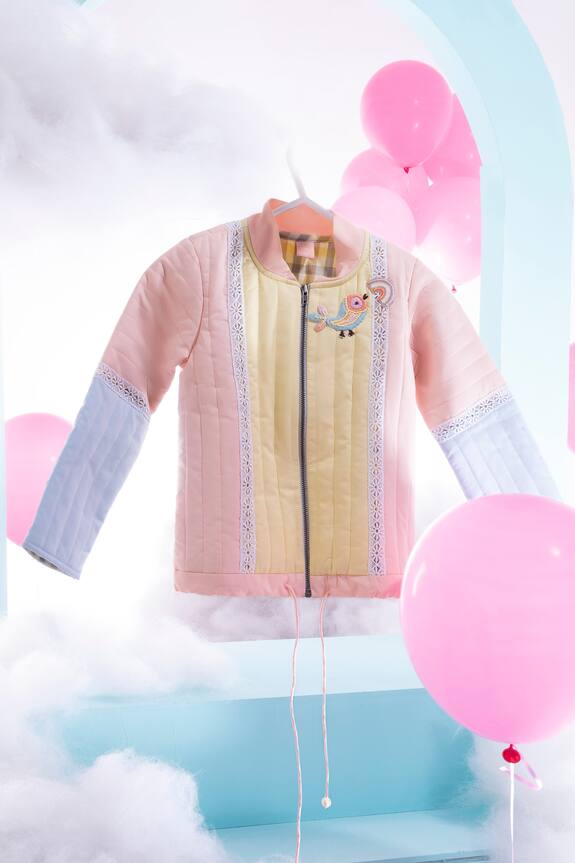 Little Luxury Color Block Bomber Jacket