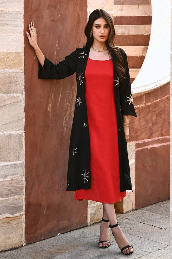 Gulaal Hand Embroidered Front-Open Jacket