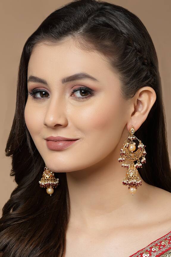 Dugran By Dugristyle Half Moon Shape Earrings