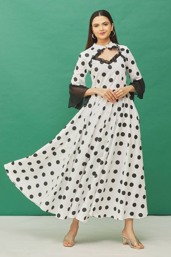 Samyukta Singhania Polka Dot Print Dress