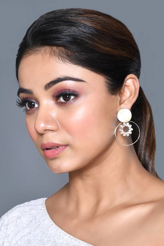 Naintara Bajaj Embellished Geometric Earrings