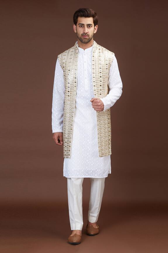 Kasbah Mirror Work Long Jacket