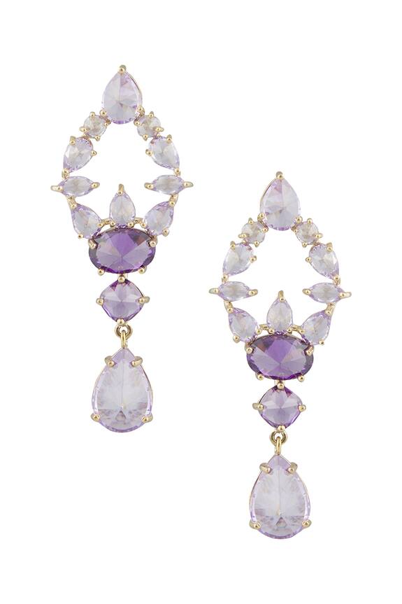 Minaki Vintage Stone Embellished Earrings