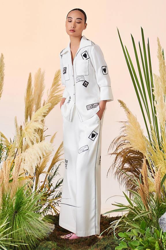 Shahin Mannan Airmail Shirt And Pant Set