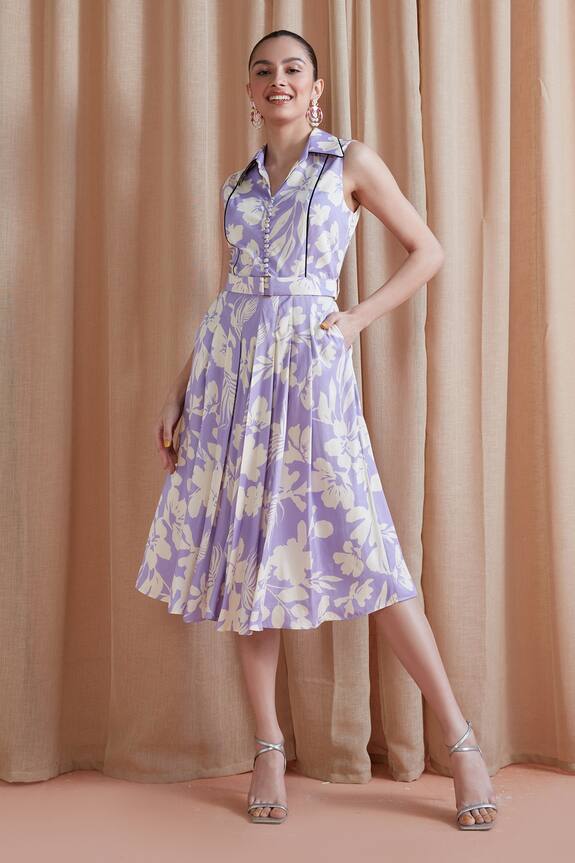 Label Deepika Nagpal Alice Floral Print Dress