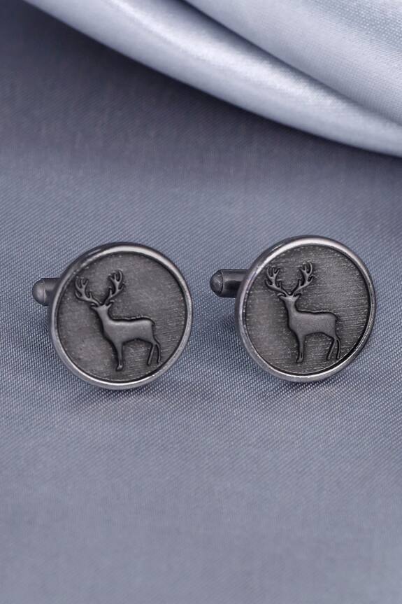 Cosa Nostraa Daring Deer Carved Cufflinks