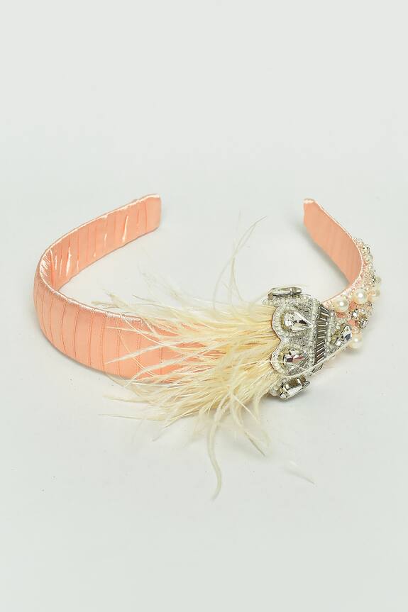 Choko Feather Crown Embellished Hairband