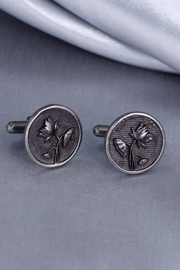 Cosa Nostraa Lotus Magic Carved Cufflinks