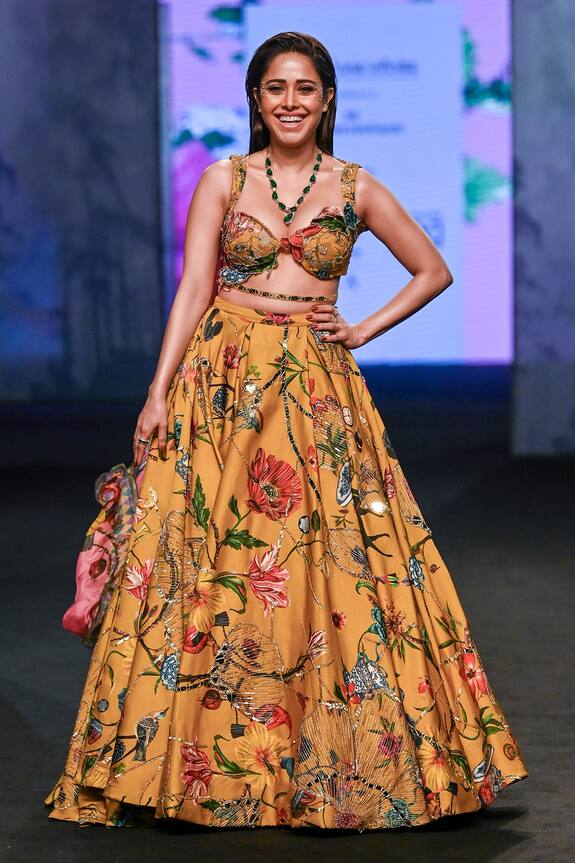 Mahima Mahajan Floral Print Lehenga Set