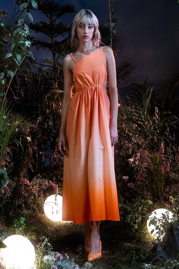 House of Eda Zahra Cotton Ombre Dress