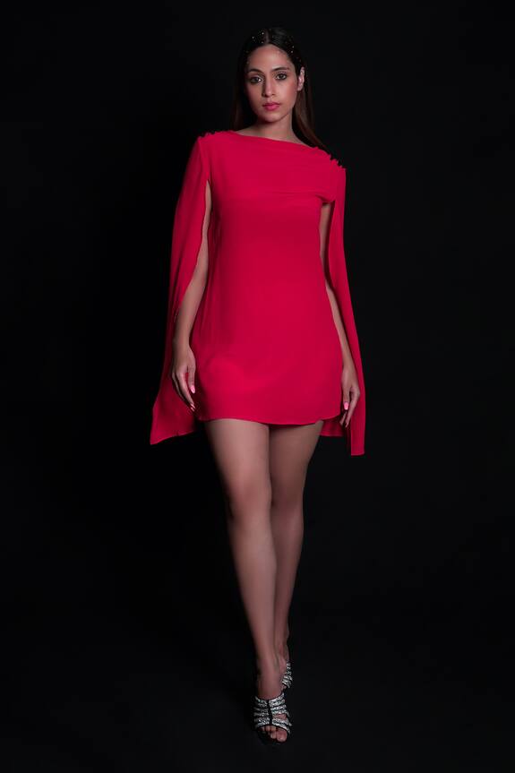 Seesa Short Cape Dress