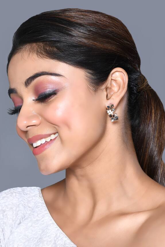 Naintara Bajaj Butterfly Shaped Hoops