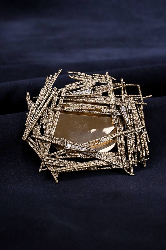 Cosa Nostraa Shiny Shimmer Embellished Brooch