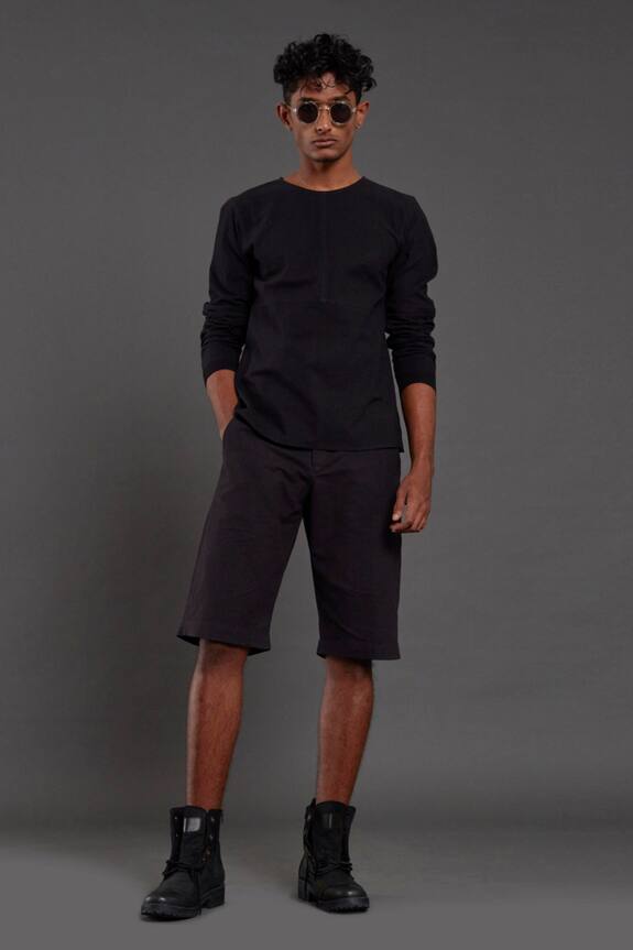 Mati Cotton Knee Length Shorts