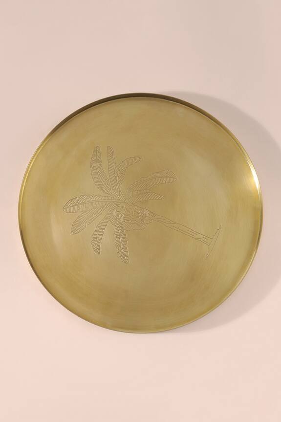 Table Manners Brass Thali