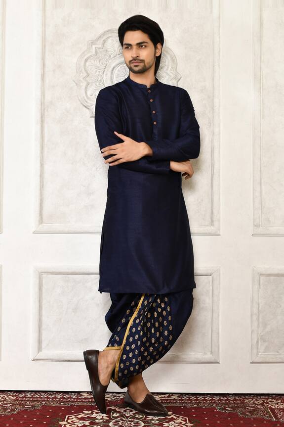 Nazaakat by Samara Singh Metallic Floral Print Cowl Drape Pant