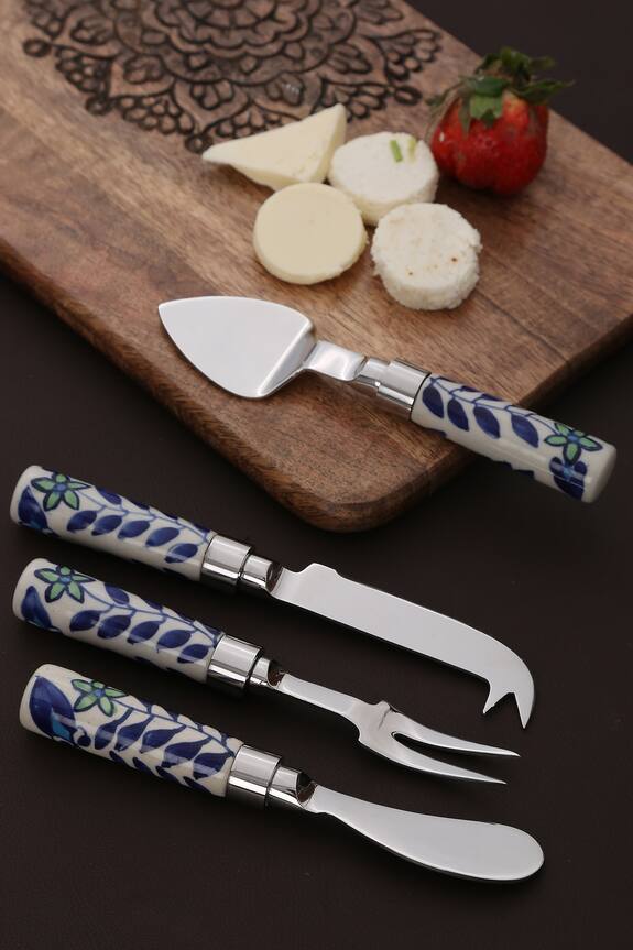 Amoli Concepts Hand Painted Cheese Knives - Set of 4