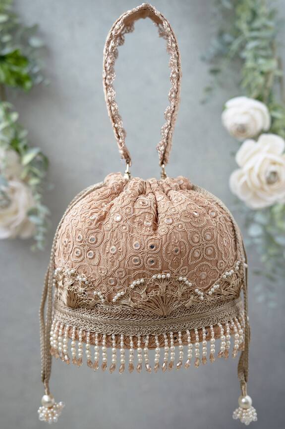 Amyra Monroe Mirror Embroidered Potli Bag