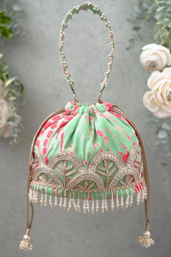 Amyra Shibori Pattern Bucket Bag
