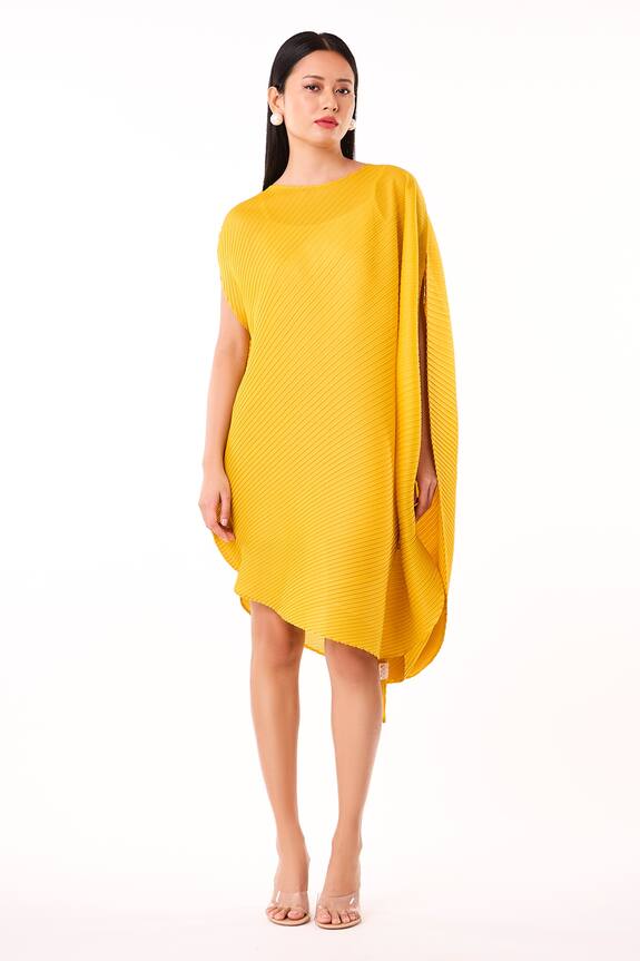 Scarlet Sage Lanna Asymmetric Draped Dress