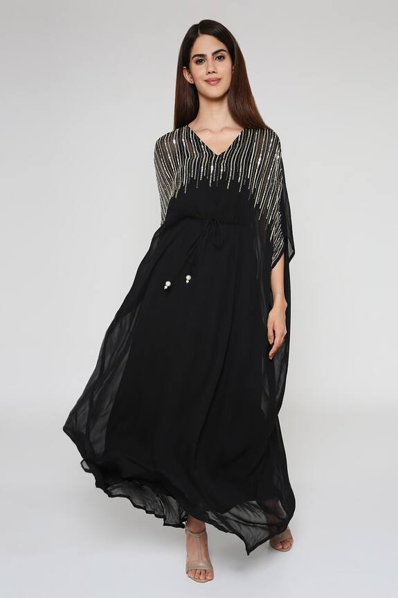 Bha sha Elsa Embroidered Long Kaftan With Inner