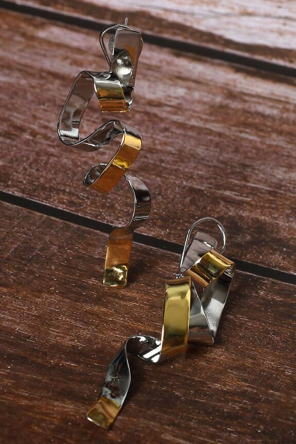 Nepra by Neha Goel Abstract Shape Dangler Earrings