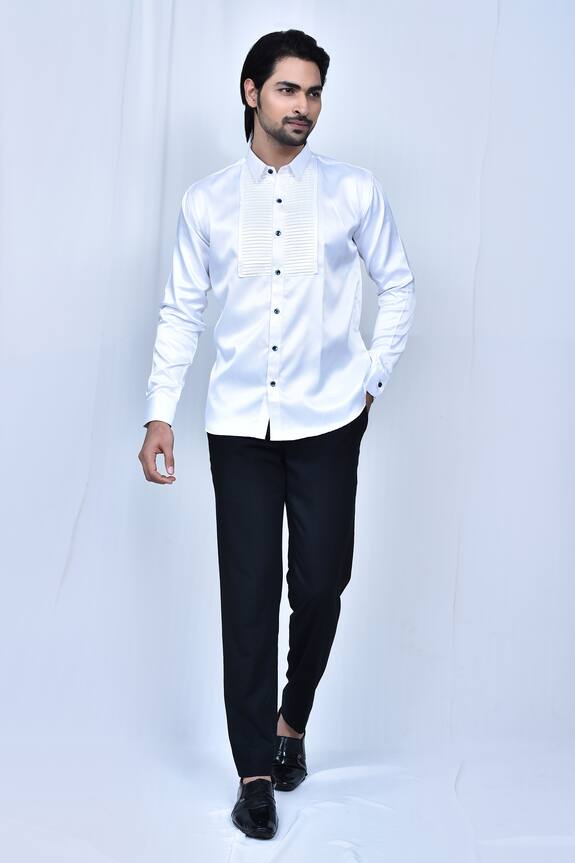 Nazaakat by Samara Singh Yoke Detailing Shirt