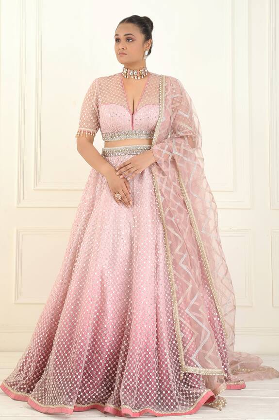 Cedar & Pine Sequin Embroidered Lehenga Set