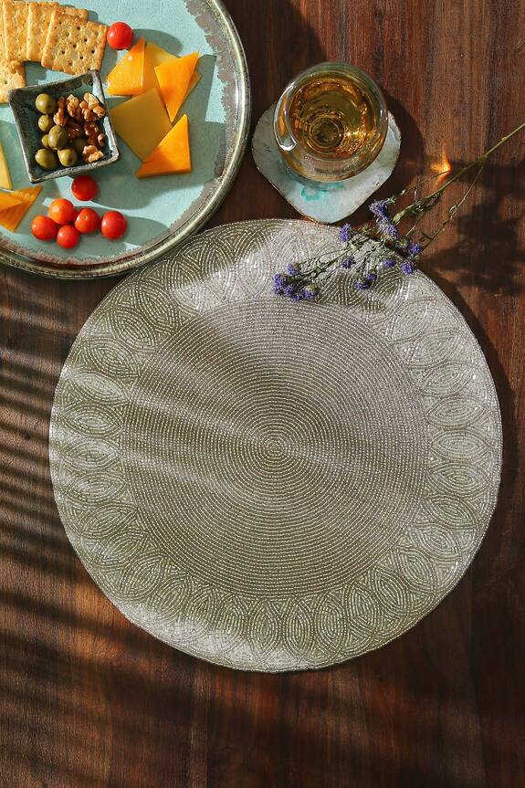 Amoli Concepts Hand Beaded Placemat