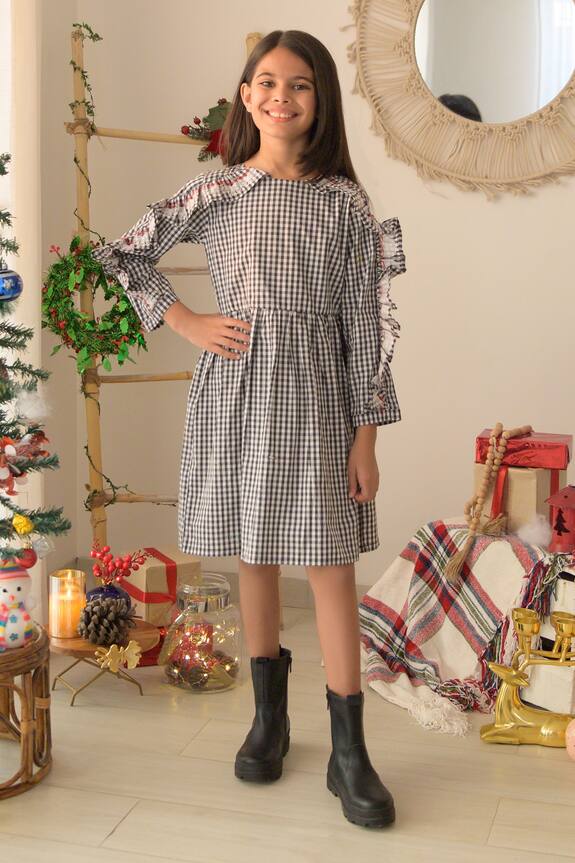 Fairies Forever Checkered Pattern Dress
