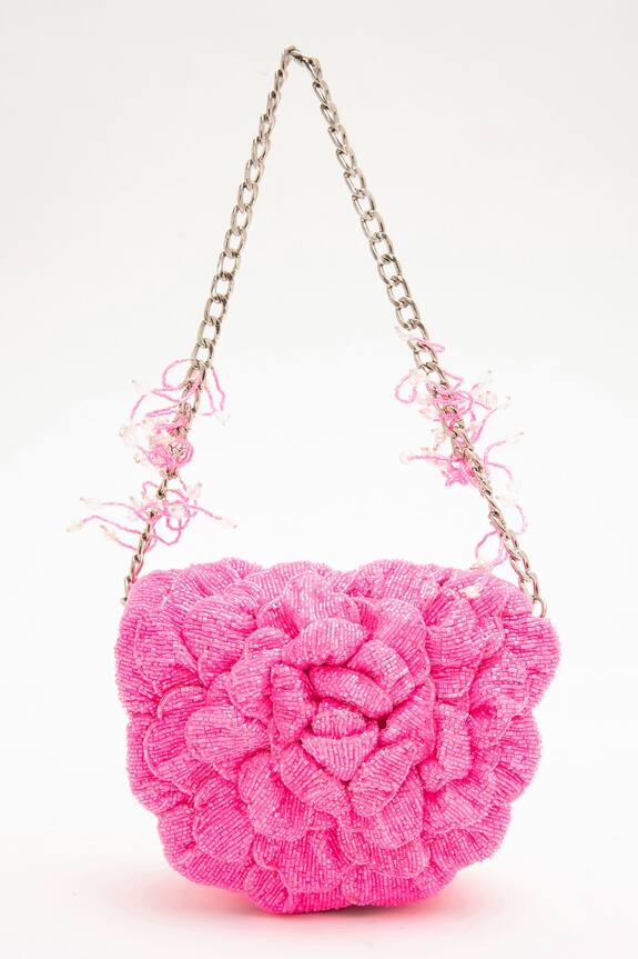 Doux Amour 3D Floral Embellished Bag