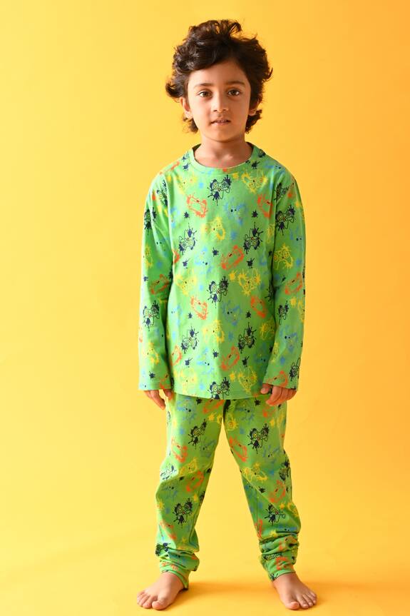 Anthrilo Gamer Print T-Shirt & Pyjama Set