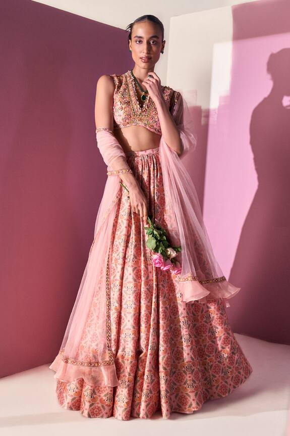 Ridhi Mehra Lail Flower Print Lehenga Set